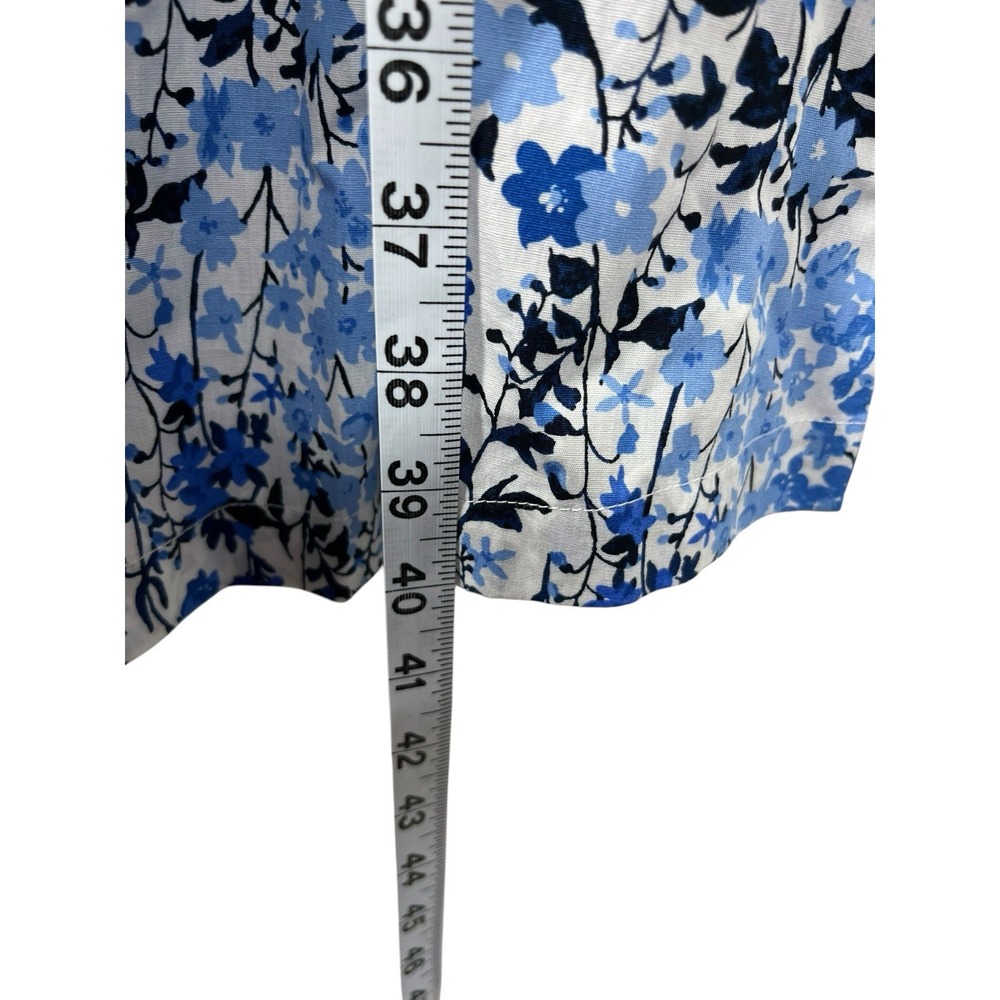 NWT $139 TOMMY HILFIGER Sz 12 Dress Blue Floral Fit & Flare Tie Belt Sleeveless - Picture 7 of 12